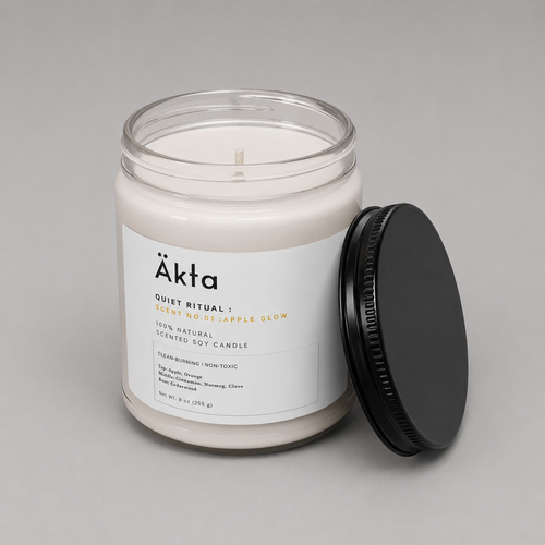 NO.1 : Apple Harvest | 天然100%ソイキャンドル（9oz Soy Candle）