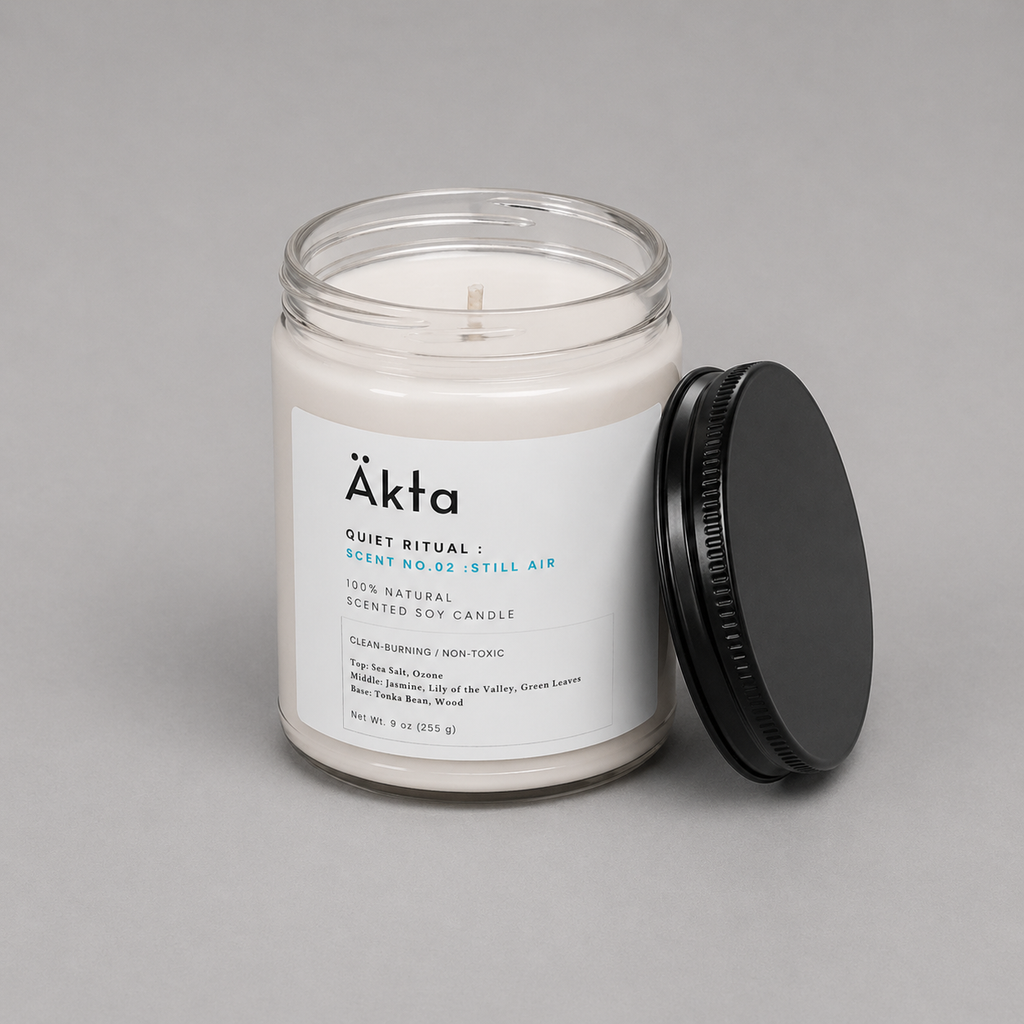 No.02 Still Air｜天然100%ソイキャンドル（9oz Soy Candle）