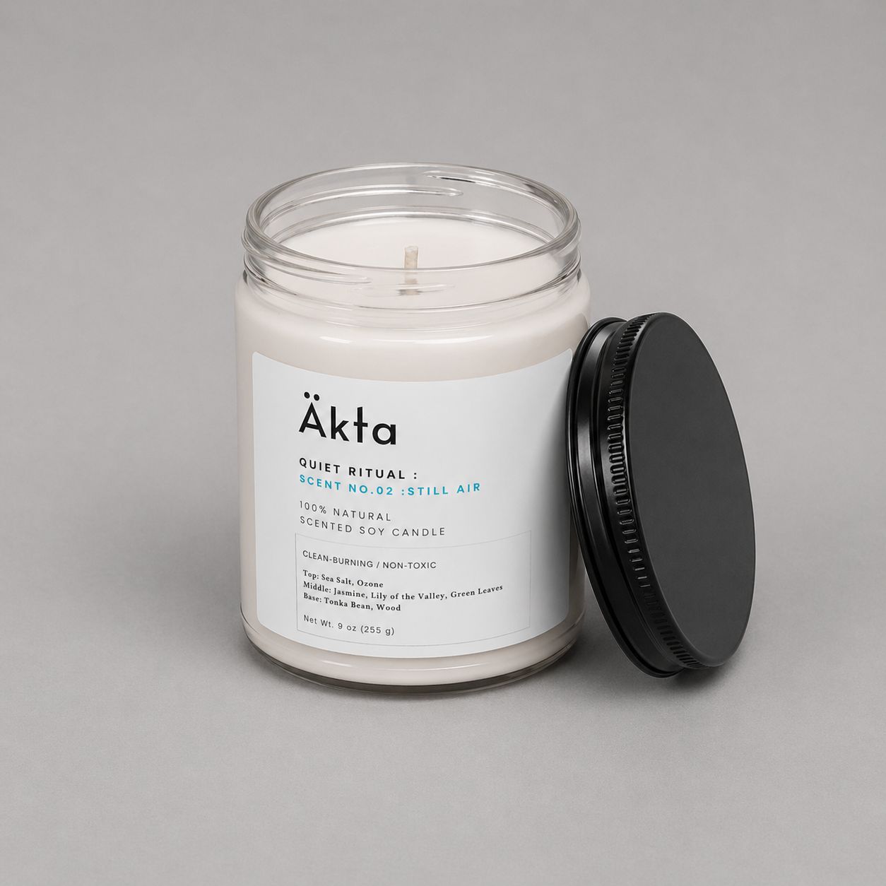No.02 Still Air｜天然100%ソイキャンドル（9oz Soy Candle）